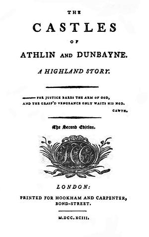 The Castles of Athlin and Dunbayne by Ann Radcliffe