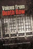 Voices from Death Row: Second Edition Hb by Bruce Jackson, Diane Christian