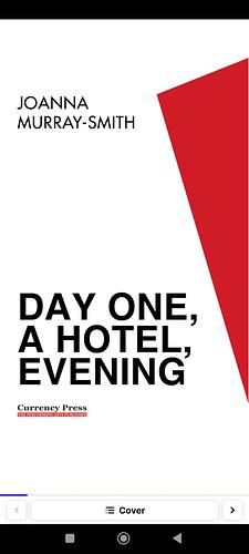 Day One, A Hotel, Evening by Joanna Murray-Smith