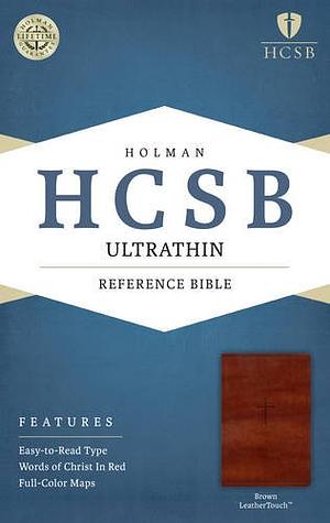 HCSB Ultrathin Reference Bible, Brown LeatherTouch by Holman Bible Publishers