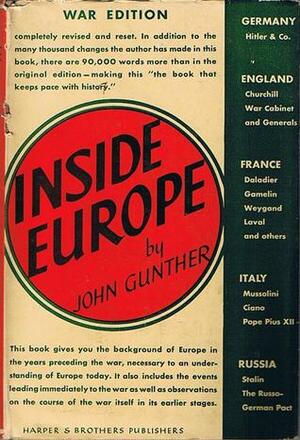 Inside Europe (War Edition) by John Gunther