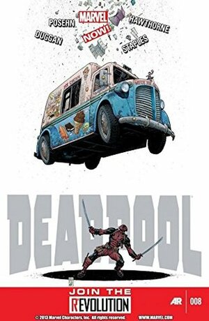 Deadpool (2012) #8 by Alex Trofin, Peter Staigerwald, Brian Posehn, Val Staples, Gerry Dugan, Arthur Adams, Linda Pricăjan, Octav Ungureanu, Mike Hawthorne, Gerry Duggan