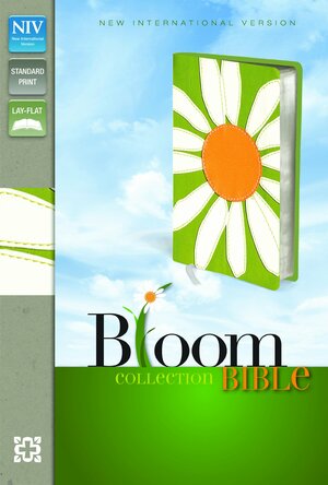 NIV, Bloom Collection Bible, Imitation Leather, Green/White, Red Letter Edition by Anonymous