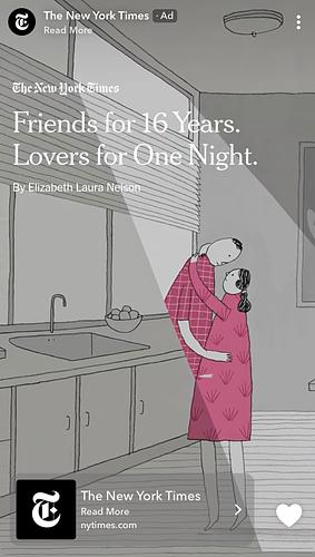 Friends for 16 Years. Lovers for One Night. by Elizabeth Laura Nelson