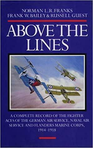 Above the Lines: The Aces of the German Air Service, Naval Air Service and Flanders Marine Corps by Norman L.R. Franks