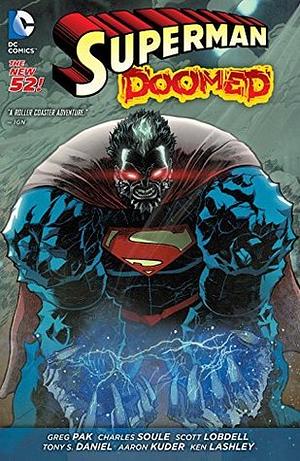 Superman: Doomed by Karl Kerschl, Szymon Kudranski, Thony Silas, Dave Bullock, Scott Kolins, Tom Derenick, Julius M. Gopez, Aaron Kuder, Scott Lobdell, Charles Soule, Cory Smith, Eddy Barrows, Cliff Richards, Daniel Sampere, Tony S. Daniel, Jack Herbert, Ken Lashley, Emanuela Lupacchino, Jed Dougherty, Barry Kitson, Will Conrad, Ian Churchill, Greg Pak, Paulo Siqueira, Cameron Stewart, Vicente Cifuentes, Jonboy Meyers, Pascual Alixe, Ed Benes, Rafa Sandoval