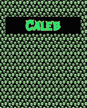 120 Page Handwriting Practice Book with Green Alien Cover Caleb: Primary Grades Handwriting Book by Sheldon Franks