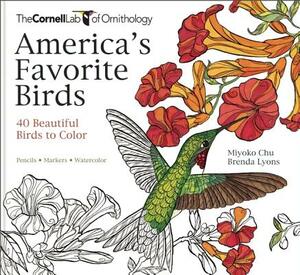 America's Favorite Birds: 40 Beautiful Birds to Color by Myoko Chu, Miyoko Chu