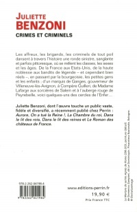 Crimes et criminels by Juliette Benzoni