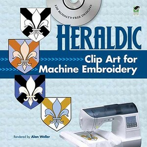 Heraldic Clip Art for Machine Embroidery by Alan Weller