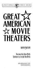 Great American Movie Theaters by David Naylor