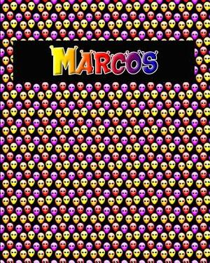 120 Page Handwriting Practice Book with Colorful Alien Cover Marcos: Primary Grades Handwriting Book by Sheldon Franks