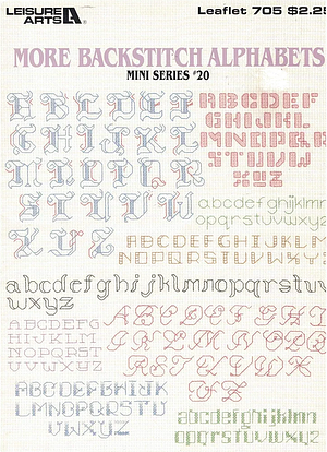 More Backstitch Alphabets by Leisure Arts