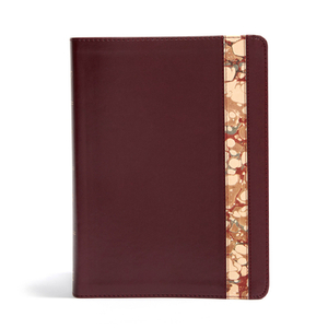 CSB Spurgeon Study Bible, Burgundy/Marble Leathertouch(r) by Alistair Begg, Csb Bibles by Holman