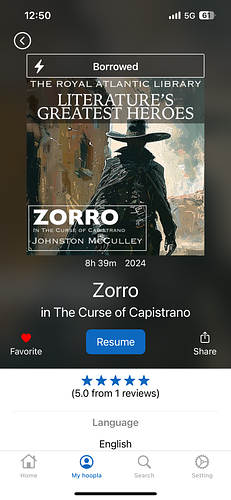 Zorro in the Curse of Capistrano  by Johnston McCulley