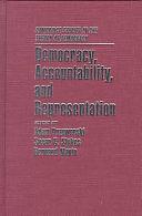 Democracy, Accountability, and Representation by Susan C. Stokes, Bernard Manin, Adam Przeworski