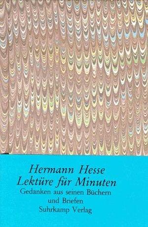 Lektüre für Minuten by hermann-hesse, hermann-hesse