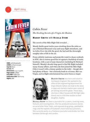 Cabin Fever: The Sizzling Secrets of a Virgin Air Hostess by Mandy Smith