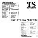 TS: Intuition &amp; Process : [projects by Students Under the Tutelage of Peter Salter]. by Peter Salter