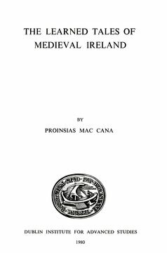 The Learned Tales of Medieval Ireland by Proinsias Mac Cana