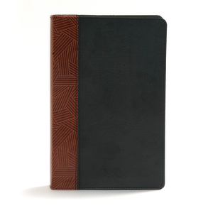 CSB Rainbow Study Bible, Black/Tan Leathertouch by Csb Bibles by Holman