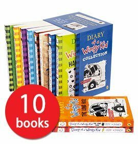 Diary of a Wimpy Kid Collection 10 Books Bundle By Jeff Kinney (Diary of a Wimpy Kid, Rodrick Rules,The Last Straw,Dog Days,The Ugly Truth,Cabin Fever,The Third Wheel,Hard Luck.. by Jeff Kinney