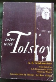 Talks With Tolstoy by Virginia Woolf, Samuel Solomonovich Koteliansky, Aleksandr Borisovich Goldenweizer