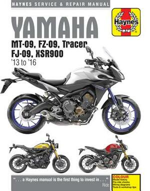 Yamaha Mt-09 ('13-'16), Fz-09 ('14-'16), Mt-09tr Tracer ('15-'16), Fj-09 ('15-'16) & Xsr900 ('16) by Haynes Publishing