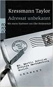 Adressat unbekannt by Kathrine Kressmann Taylor