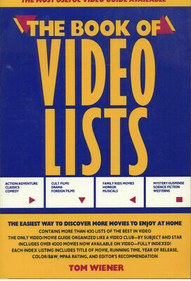 Book of Video List by Tom Wiener