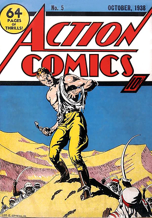 Action Comics Vol. 1 #5 by Homer Fleming, Sven Elven, Leo O'Mealia, Joe Shuster, Bernard Baily, Fred Guardineer, Ken Fitch, Will Ely, Gardner F. Fox, Jerry Siegel