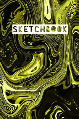 Sketchbook: Abstract Liquid Marble Mirror Yellow Design by Frasier Cheng-Binns