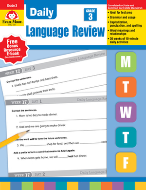 Daily Language Review Grade 3 by Evan-Moor Educational Publishers