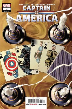 Captain America (2023-) #3 by Matt Hollingsworth, Lan Medina, Jesus Saiz, J. Michael Straczynski