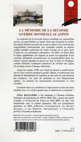 La mémoire de la Seconde guerre mondiale au Japon by Claire Roullière