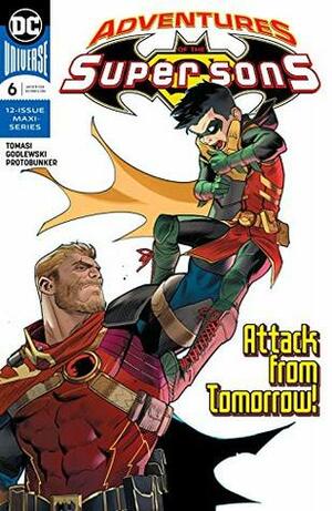 Adventures of the Super Sons (2018-) #6 by Dan Mora, Peter J. Tomasi, Scott Godlewski, Protobúnker, Art Thibert