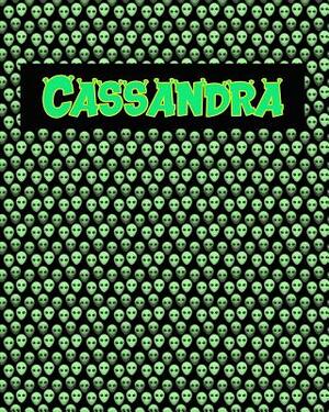 120 Page Handwriting Practice Book with Green Alien Cover Cassandra: Primary Grades Handwriting Book by Sheldon Franks