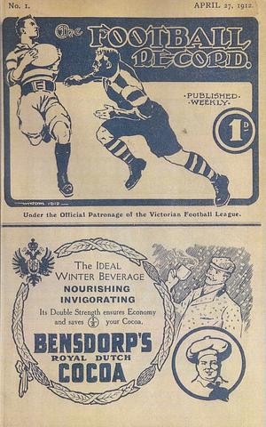 1912 Round 1 Footy Record April 27, 1912 by 