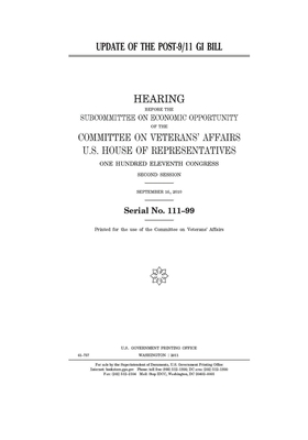 Update of the Post-9/11 GI Bill by Committee On Veterans (house), United St Congress, United States House of Representatives