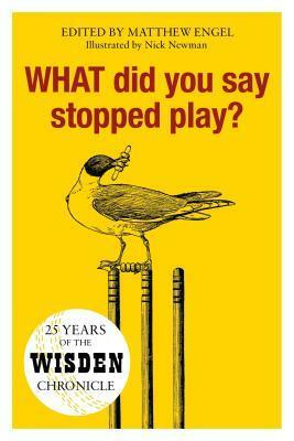 WHAT Did You Say Stopped Play?: 25 Years of the Wisden Chronicle by Matthew Engel