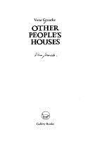 Other People's Houses by Vona Groarke