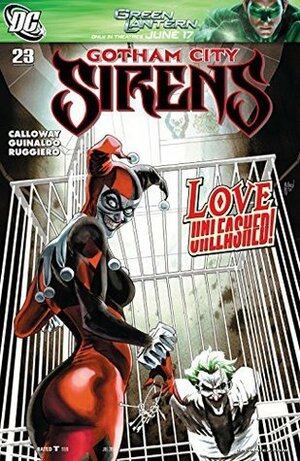 Gotham City Sirens #23 by Peter Calloway, Lorenzo Ruggiero, Andres Guinaldo