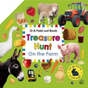 Treasure Hunt: On the Farm: A Fold-Out Book by Roger Priddy