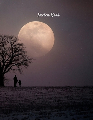 Sketch Book: Winter Moon Themed Personalized Artist Sketchbook For Drawing and Creative Doodling by Adidas Wilson