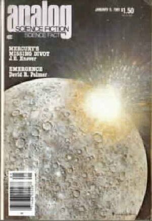 Analog Science Fiction and Fact, January 1981 by J.E. Enever, Stanley Schmidt, Edward Wellen, Anthony R. Lewis, Al Charmatz, F. Paul Wilson, Lee Correy, Thomas A. Easton, David R. Palmer, Jay Kay Klein, G. Harry Stine, Charles V. de Vet