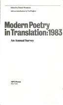 Modern Poetry in Translation: 1983 by Daniel Weissbort