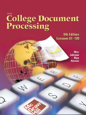 Gregg College Keyboarding & Document Processing (Gdp), Take Home Version, Kit 2 for Word 2003 (Lessons 61-120) by Scot Ober, Jack E. Johnson, Arlene Zimmerly