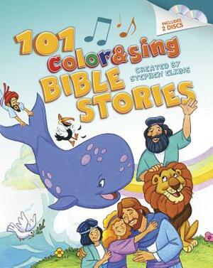 101 Color & Sing Bible Stories [With 2 CDs] by Stephen Elkins