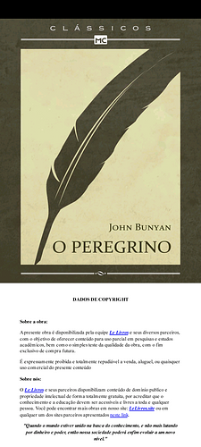 O Peregrino  by John Bunyan