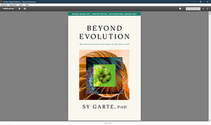 Beyond Evolution: How New Discoveries in the Science of Life Point to God by Sy Garte, Sy Garte Phd